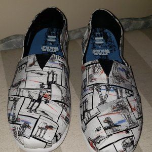 TOMS White Star Wars Mens Size 11